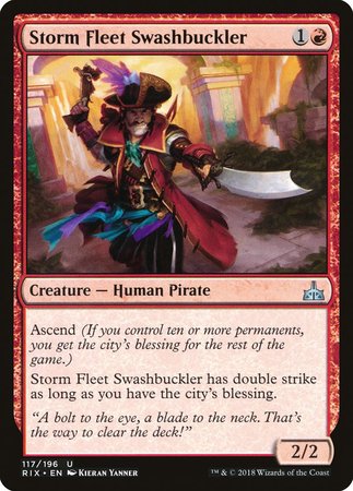 Storm Fleet Swashbuckler [Rivals of Ixalan] | GnG Games