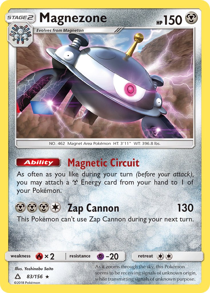 Magnezone (83/156) (Prerelease Kit Exclusive) (Theme Deck Exclusive) [Sun & Moon: Ultra Prism] | GnG Games