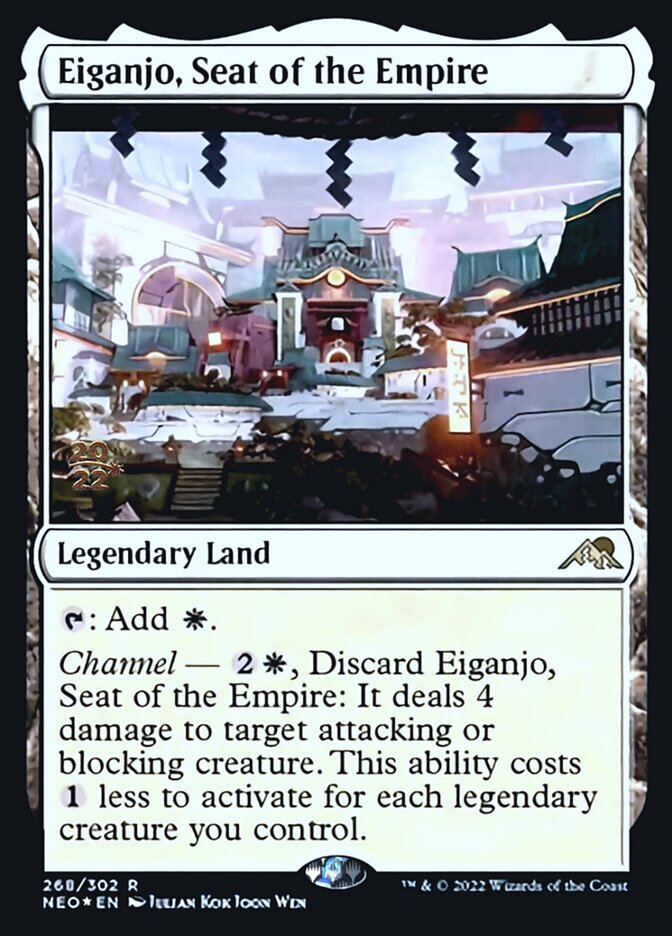 Eiganjo, Seat of the Empire [Kamigawa: Neon Dynasty Prerelease Promos] | GnG Games