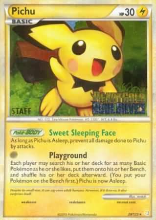 Pichu (28/123) (Staff Prerelease Promo) [Nintendo: Black Star Promos] | GnG Games