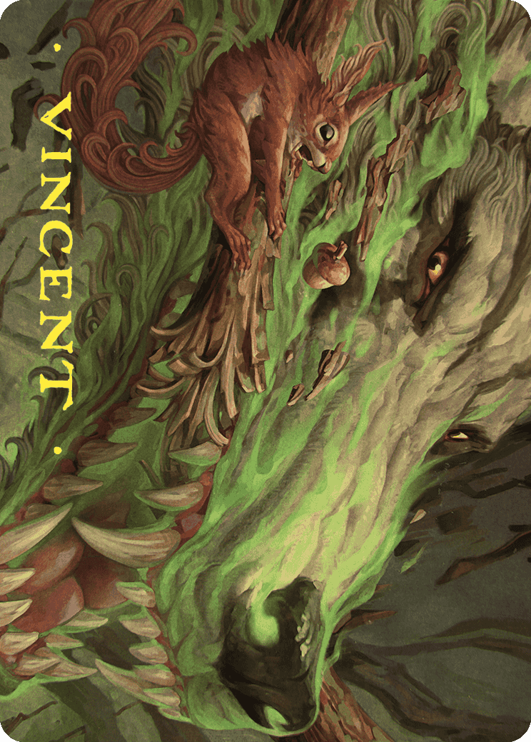 Leaping Ambush Art Card (Gold-Stamped Signature) [Wilds of Eldraine Art Series] | GnG Games