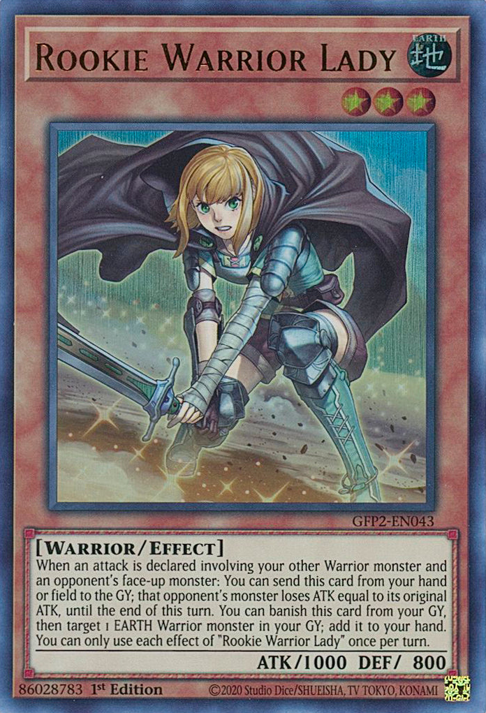Rookie Warrior Lady [GFP2-EN043] Ultra Rare | GnG Games