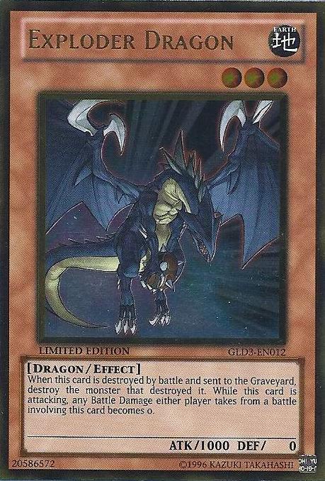 Exploder Dragon [GLD3-EN012] Gold Rare | GnG Games