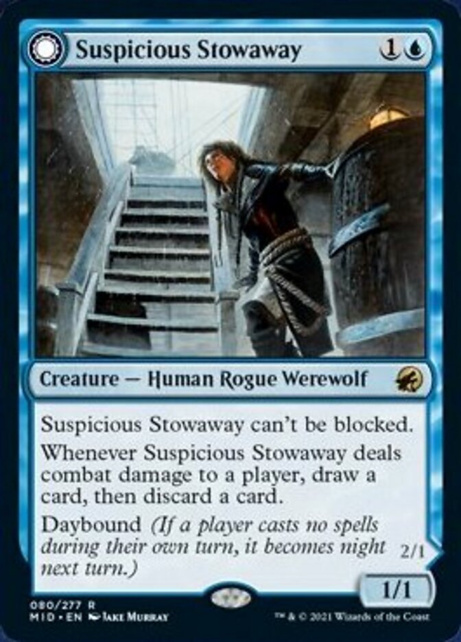 Suspicious Stowaway // Seafaring Werewolf [Innistrad: Midnight Hunt] | GnG Games