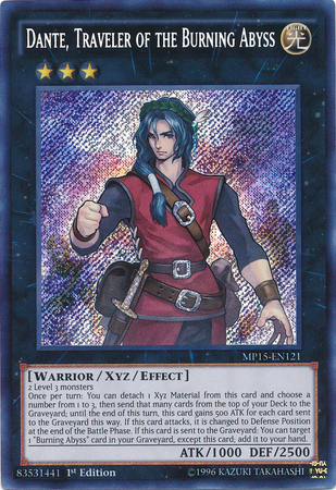 Dante, Traveler of the Burning Abyss [MP15-EN121] Secret Rare | GnG Games