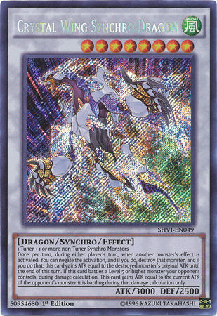 Crystal Wing Synchro Dragon [SHVI-EN049] Secret Rare | GnG Games