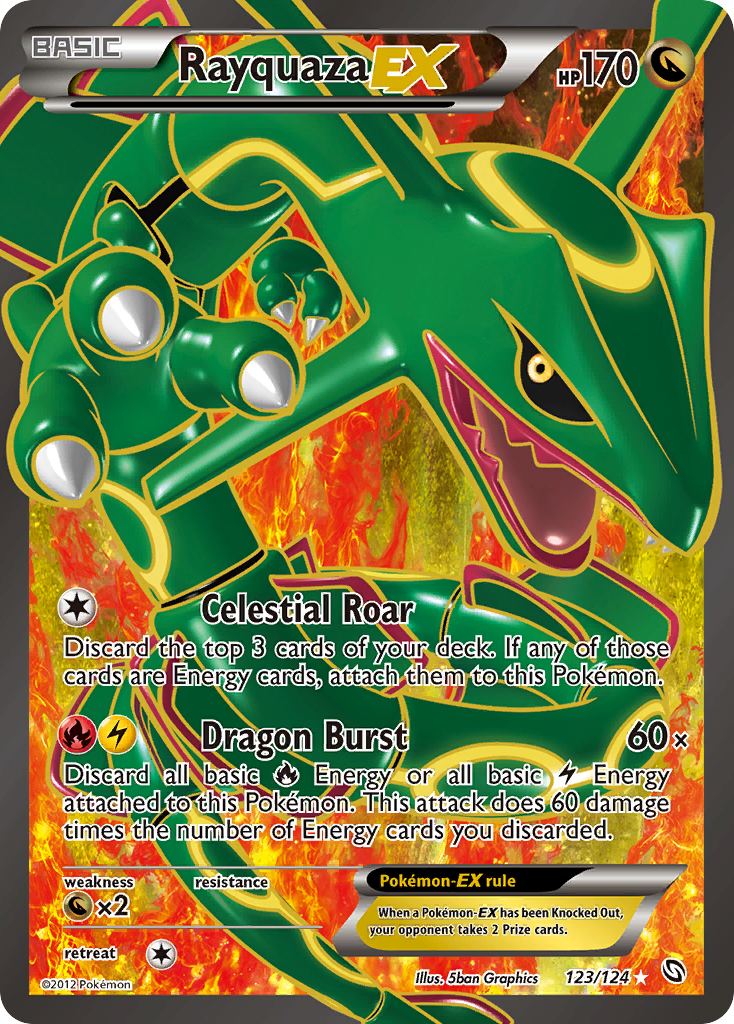 Rayquaza EX (123/124) [Black & White: Dragons Exalted] | GnG Games