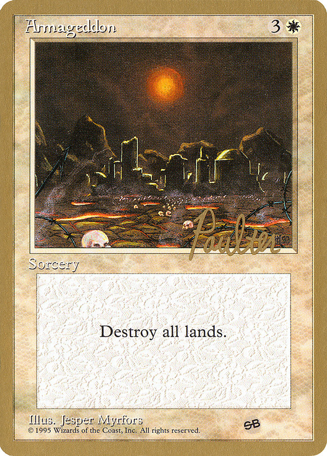 Armageddon (Preston Poulter) (SB) [Pro Tour Collector Set] | GnG Games