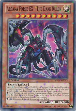 Arcana Force EX - The Dark Ruler [SP13-EN043] Starfoil Rare | GnG Games