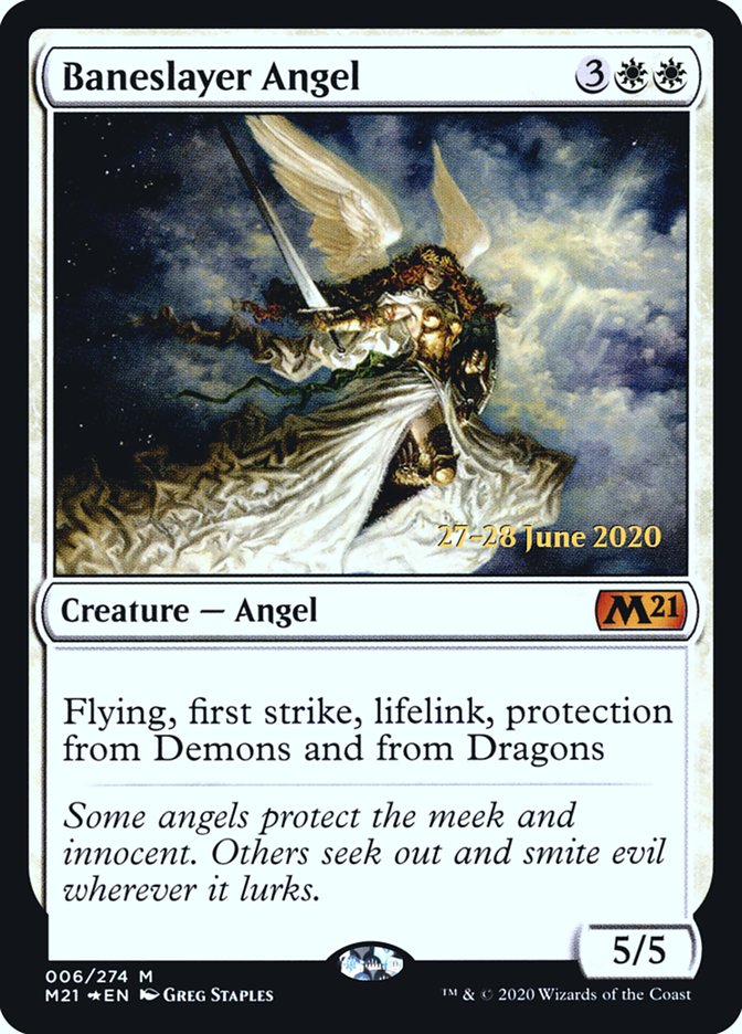 Baneslayer Angel  [Core Set 2021 Prerelease Promos] | GnG Games