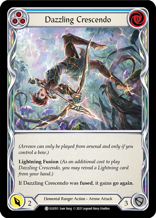 Dazzling Crescendo (Blue) [ELE055] (Tales of Aria)  1st Edition Rainbow Foil | GnG Games