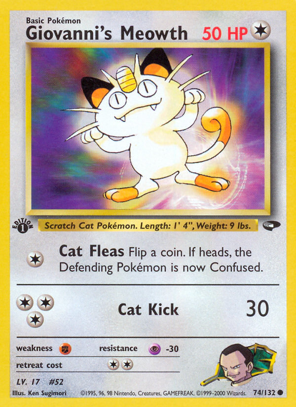 Giovanni's Meowth (74/132) [Gym Challenge 1st Edition] | GnG Games