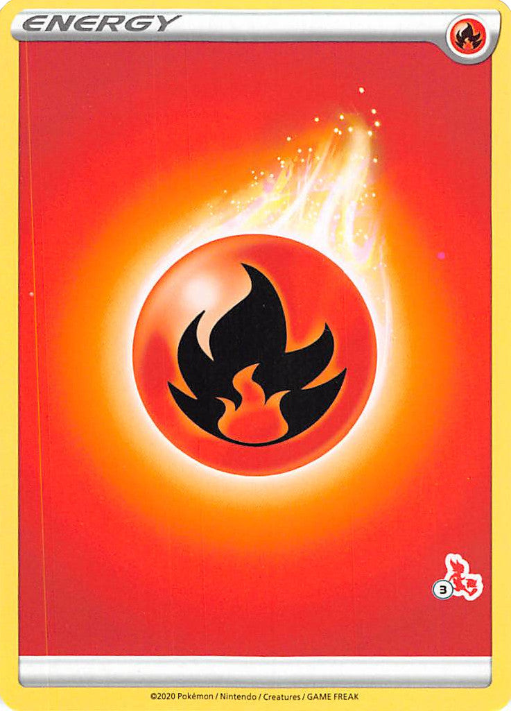 Fire Energy (Cinderace Stamp #3) [Battle Academy 2022] | GnG Games