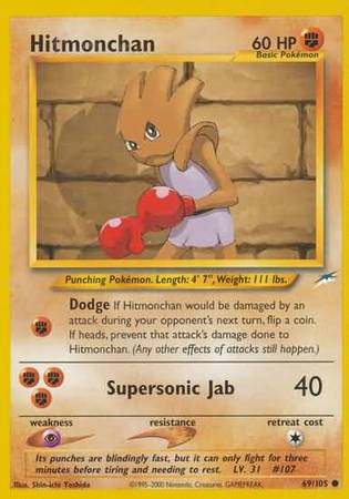 Hitmonchan (69/105) [Neo Destiny Unlimited] | GnG Games