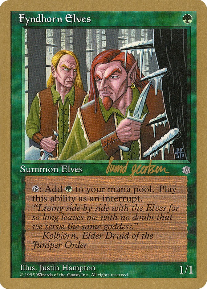 Fyndhorn Elves (Svend Geertsen) [World Championship Decks 1997] | GnG Games