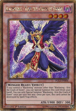 Blackwing - Kris the Crack of Dawn [PGL2-EN006] Gold Secret Rare | GnG Games