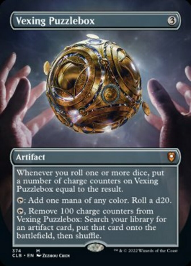 Vexing Puzzlebox (Borderless Alternate Art) [Commander Legends: Battle for Baldur's Gate] | GnG Games