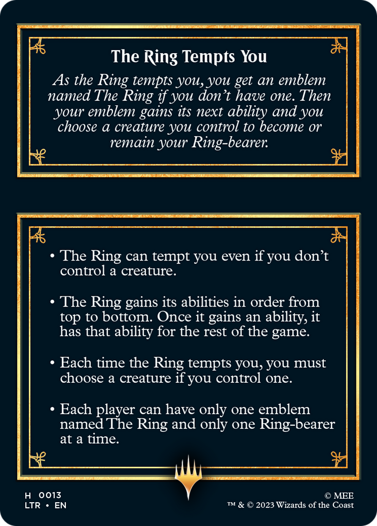 The Ring [The Lord of the Rings: Tales of Middle-Earth Tokens] | GnG Games