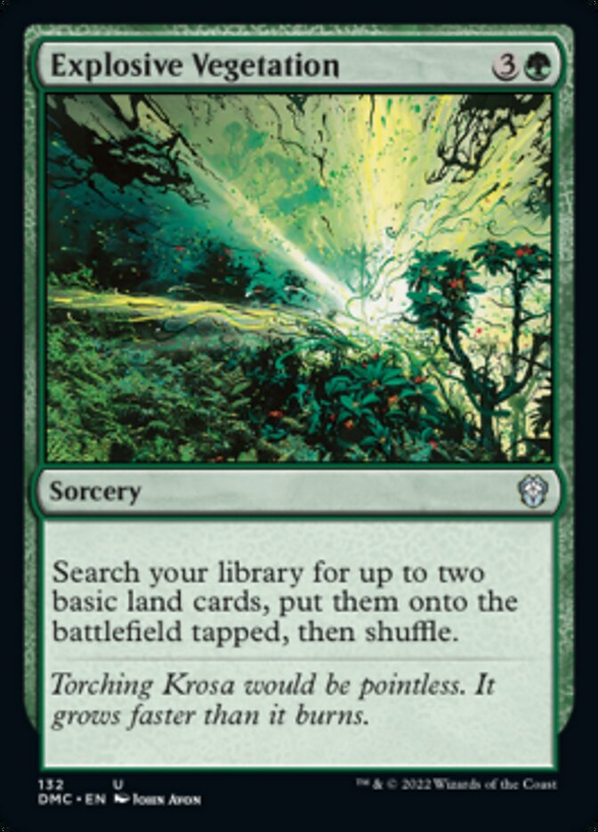 Explosive Vegetation [Dominaria United Commander] | GnG Games