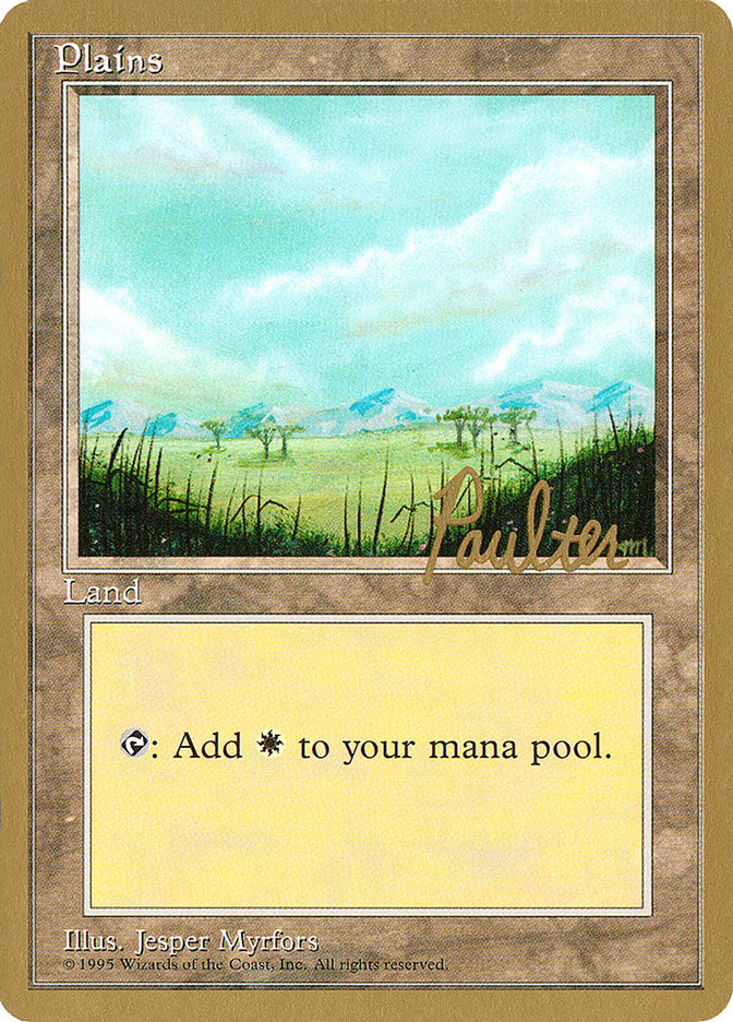 Plains (pp365) (Preston Poulter) [Pro Tour Collector Set] | GnG Games