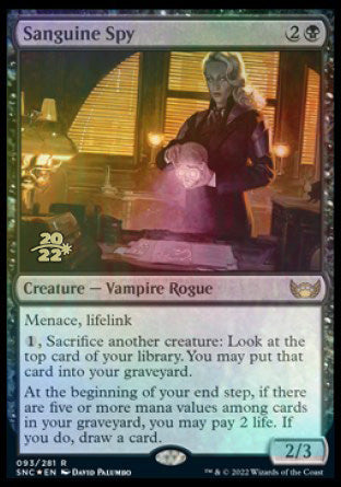 Sanguine Spy [Streets of New Capenna Prerelease Promos] | GnG Games