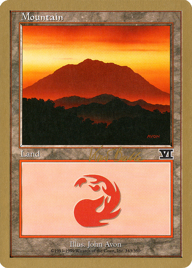 Mountain (kb343) (Kai Budde) [World Championship Decks 1999] | GnG Games