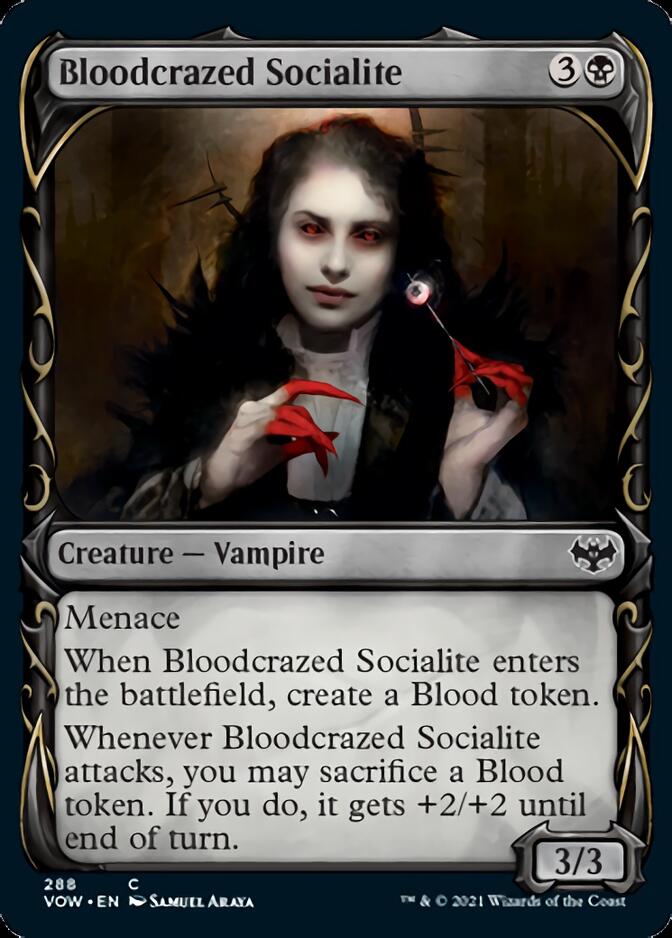 Bloodcrazed Socialite (Showcase Fang Frame) [Innistrad: Crimson Vow] | GnG Games