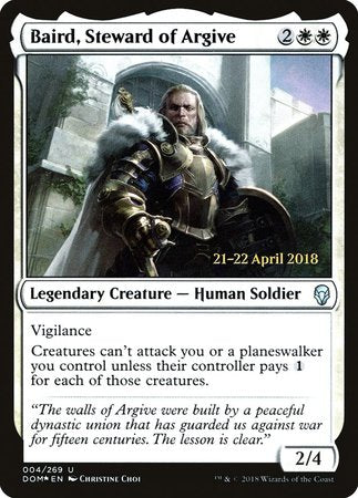 Baird, Steward of Argive [Dominaria Promos] | GnG Games