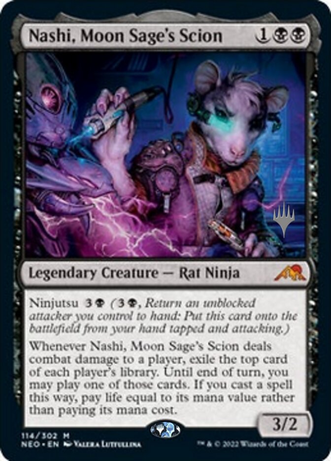 Nashi, Moon Sage's Scion (Promo Pack) [Kamigawa: Neon Dynasty Promos] | GnG Games