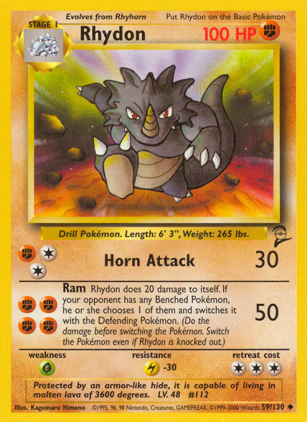 Rhydon (59/130) [Base Set 2] | GnG Games