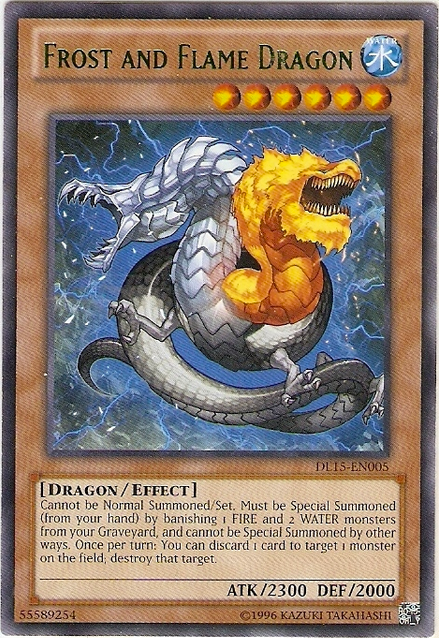 Frost and Flame Dragon (Green) [DL15-EN005] Rare | GnG Games