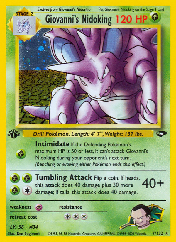 Giovanni's Nidoking (7/132) [Gym Challenge 1st Edition] | GnG Games