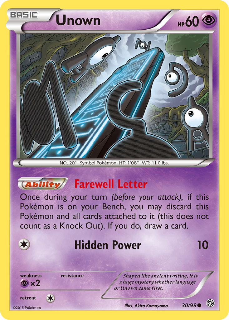 Unown (30/98) [XY: Ancient Origins] | GnG Games