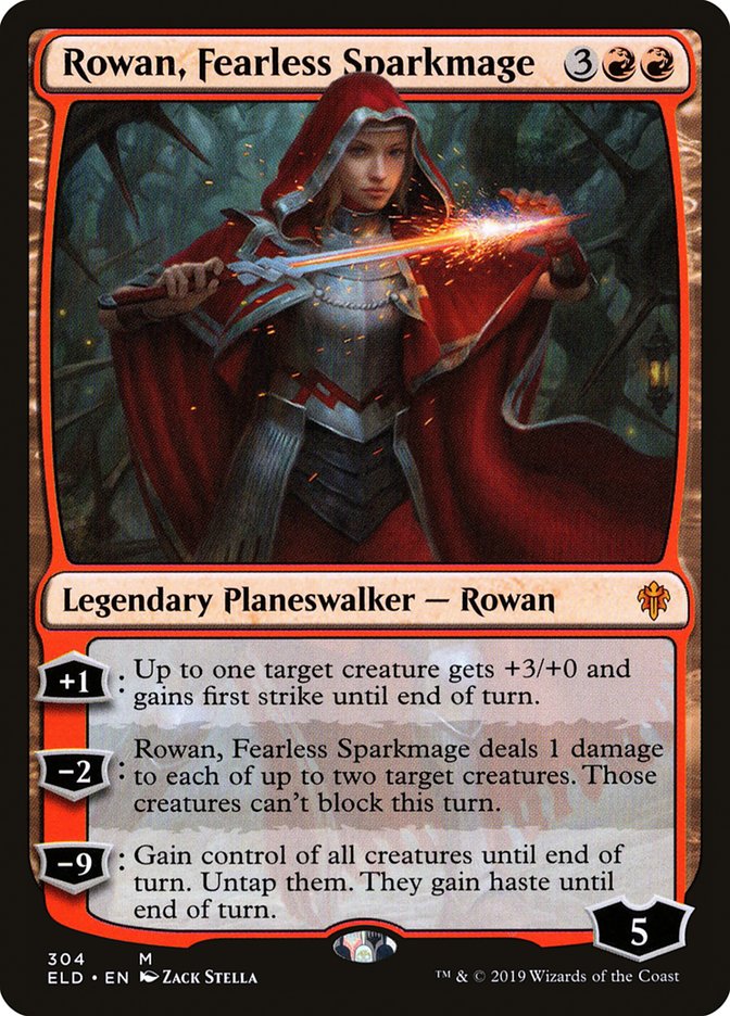 Rowan, Fearless Sparkmage [Throne of Eldraine] | GnG Games