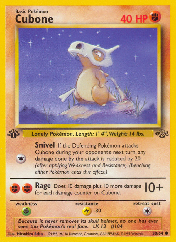 Cubone (50/64) [Jungle 1st Edition] | GnG Games