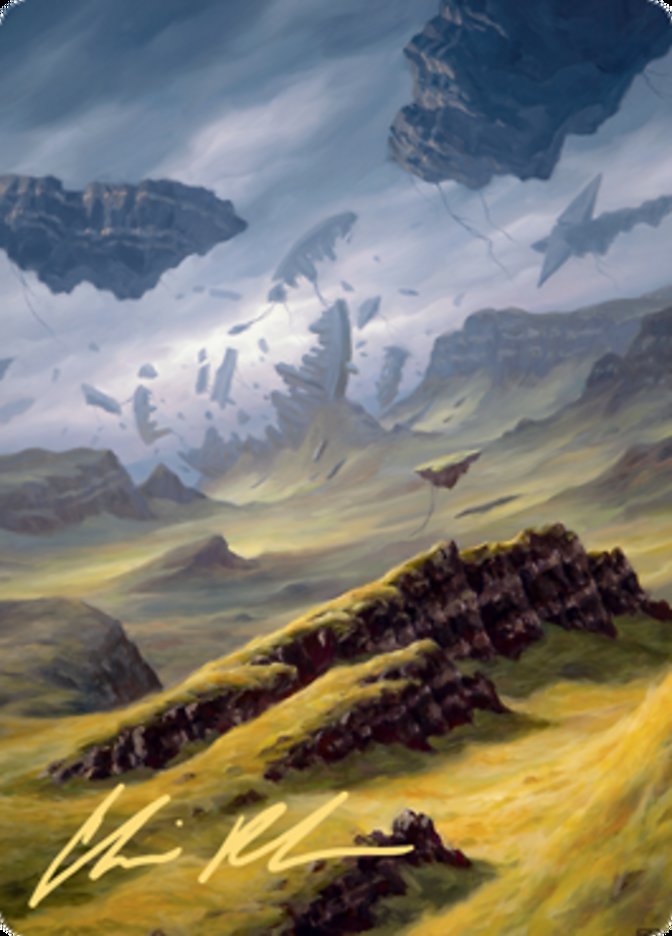 Plains 3 Art Card (Gold-Stamped Signature) [Zendikar Rising Art Series] | GnG Games