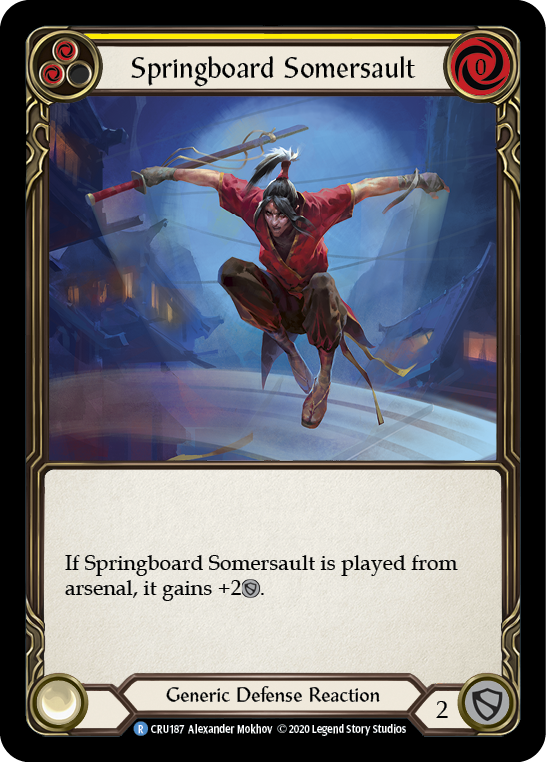 Springboard Somersault [CRU187] 1st Edition Rainbow Foil | GnG Games