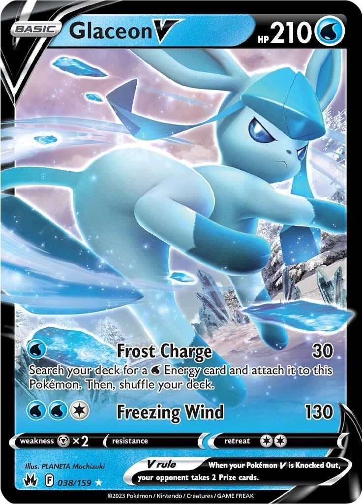 Glaceon V (038/159) [Sword & Shield: Crown Zenith] | GnG Games