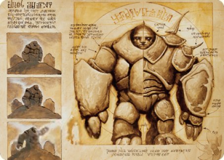 Precursor Golem Art Card [The Brothers' War Art Series] | GnG Games