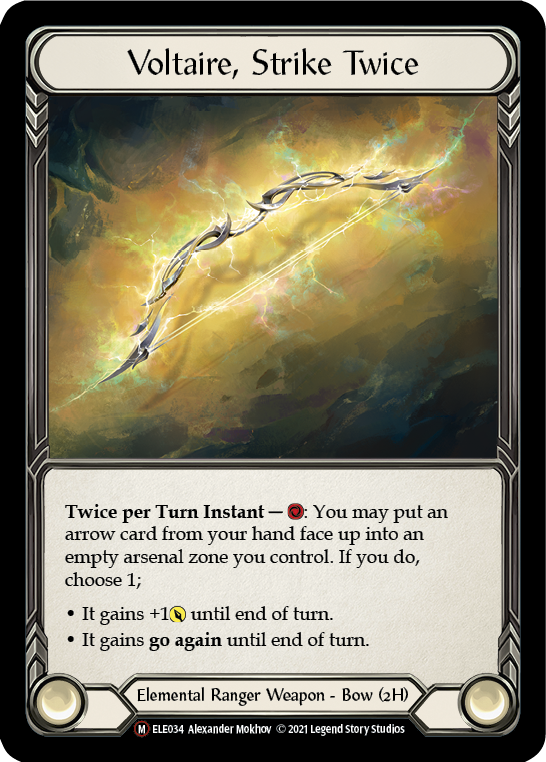 Voltaire, Strike Twice [U-ELE034] Unlimited Rainbow Foil | GnG Games