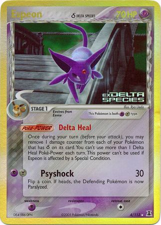 Espeon (4/113) (Delta Species) (Stamped) [EX: Delta Species] | GnG Games