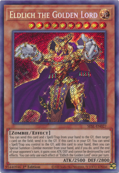 Eldlich the Golden Lord [SESL-EN027] Secret Rare | GnG Games