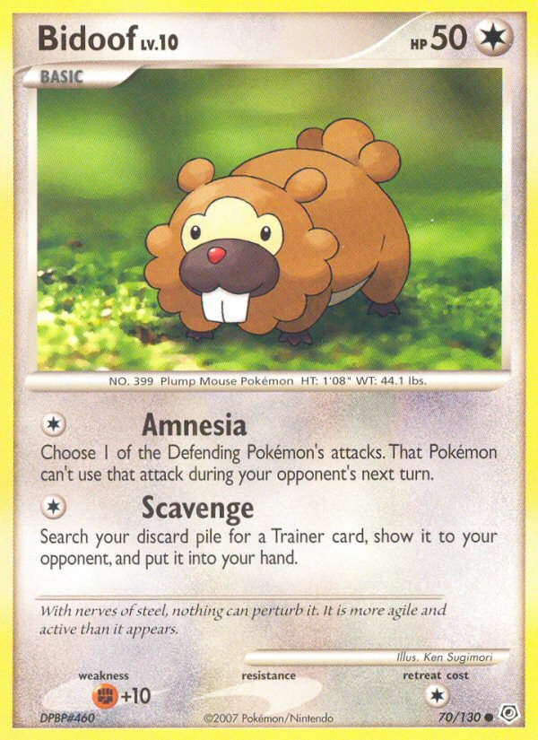 Bidoof (70/130) [Diamond & Pearl: Base Set] | GnG Games