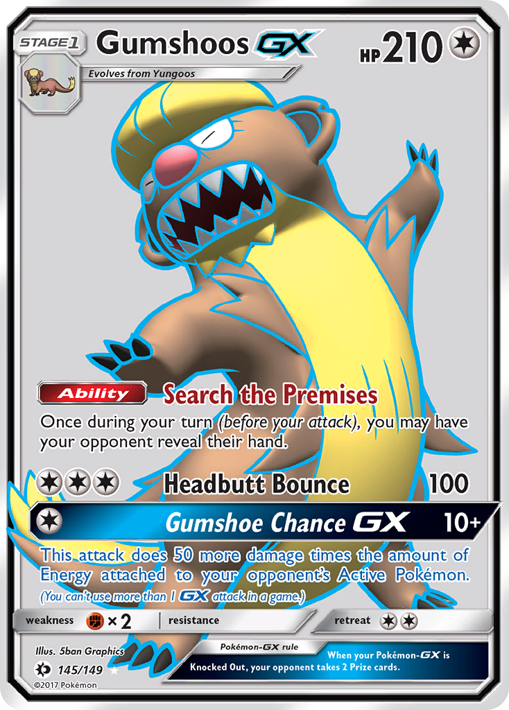 Gumshoos GX (145/149) [Sun & Moon: Base Set] | GnG Games