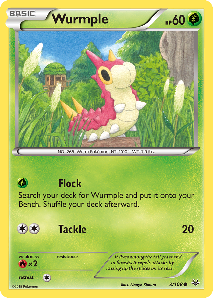 Wurmple (3/108) [XY: Roaring Skies] | GnG Games