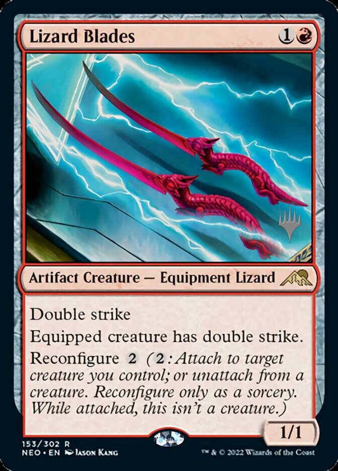 Lizard Blades (Promo Pack) [Kamigawa: Neon Dynasty Promos] | GnG Games