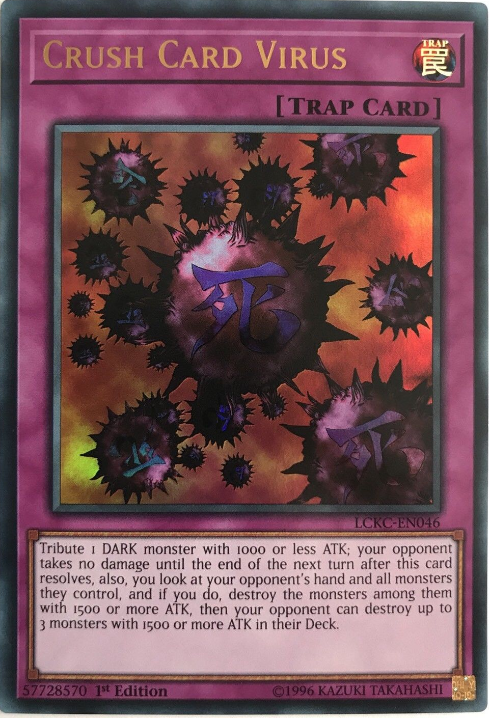 Crush Card Virus (Version 1) [LCKC-EN046] Ultra Rare | GnG Games