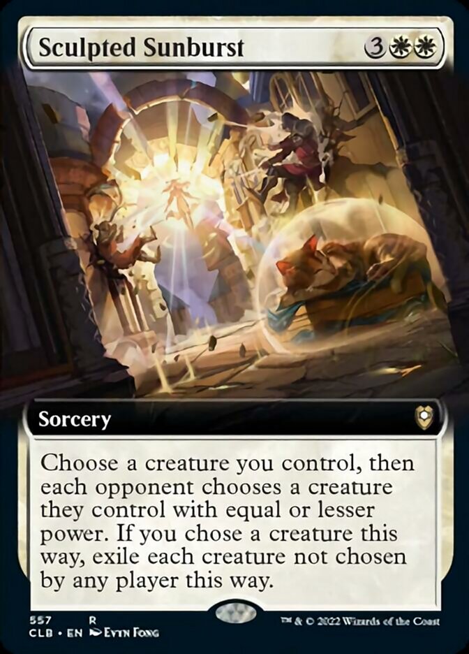 Sculpted Sunburst (Extended Art) [Commander Legends: Battle for Baldur's Gate] | GnG Games