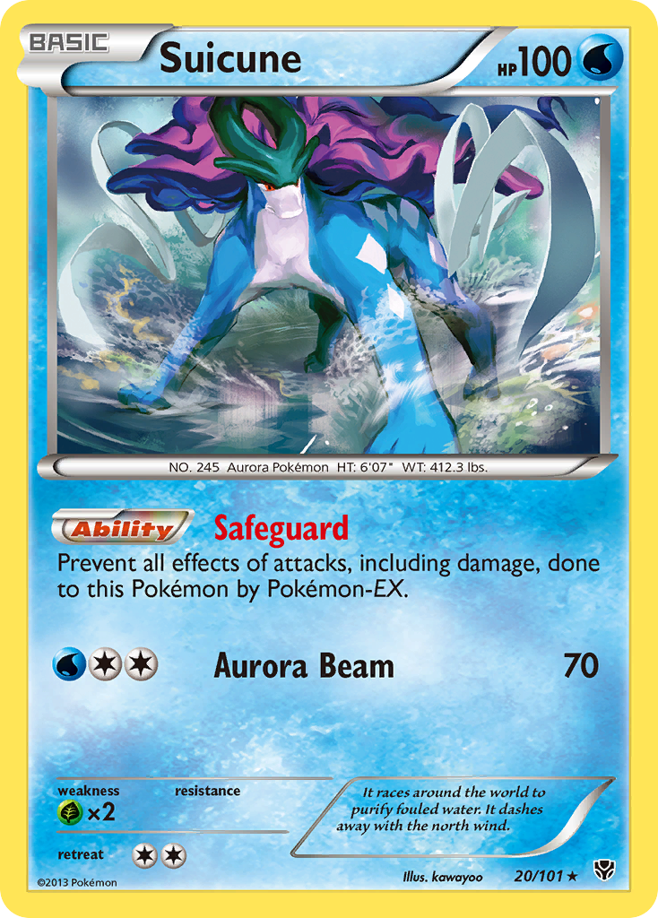 Suicune (20/101) [Black & White: Plasma Blast] | GnG Games