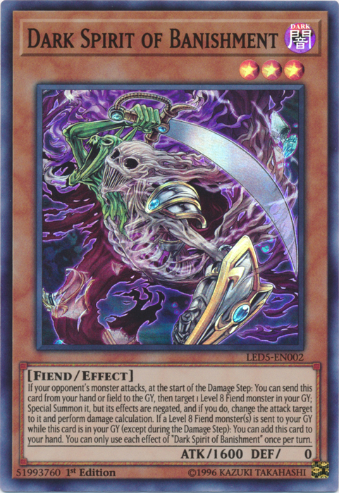 Dark Spirit of Banishment [LED5-EN002] Super Rare | GnG Games